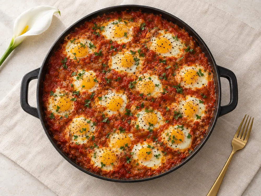 שקשוקה קלאסית בסיר